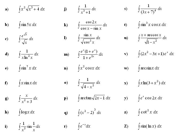 izračunaj-nedoločeni-integral-formule-integrali-pravila